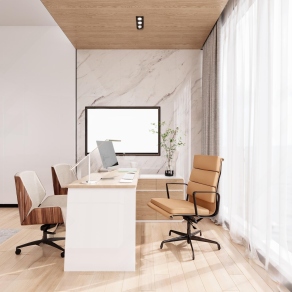 现代经理办公室3D模型下载